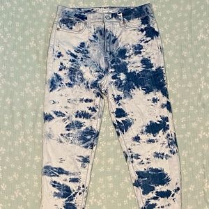 High Waist Tie Dye Jeans